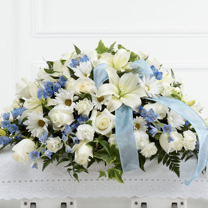 Tender Treasure Casket Spray –  Flowers By Marianne, Hampton Falls NH