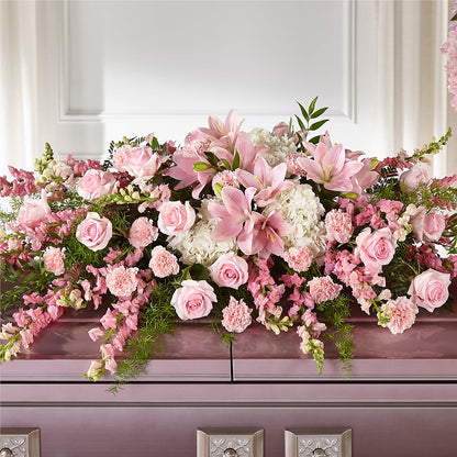 Life & Remembrance Casket Spray –  Flowers By Marianne, Hampton Falls NH