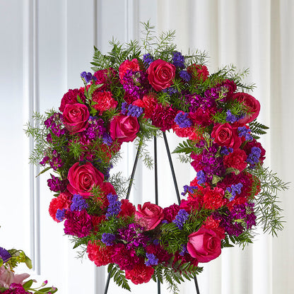 Calming Colors Wreath –  Flowers By Marianne, Hampton Falls NH
