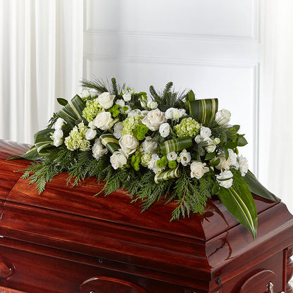 Hopeful Gesture Casket Spray –  Flowers By Marianne, Hampton Falls NH