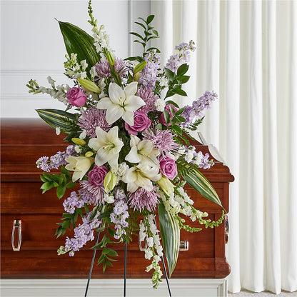 Grateful Hearts Standing Spray –  Flowers By Marianne, Hampton Falls NH