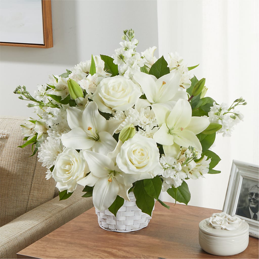 Peaceful Reflections Arrangement –  Flowers By Marianne, Hampton Falls NH