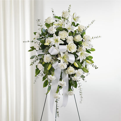 With Care Standing Spray –  Flowers By Marianne, Hampton Falls NH