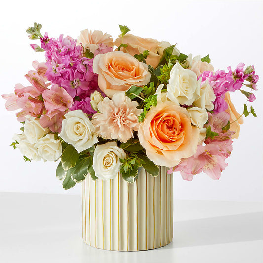 Paradise Bouquet with Ivory Vase –  Flowers By Marianne, Hampton Falls NH