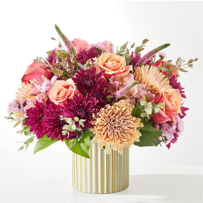 Berry Cobbler Bouquet with Ivory Vase –  Flowers By Marianne, Hampton Falls NH