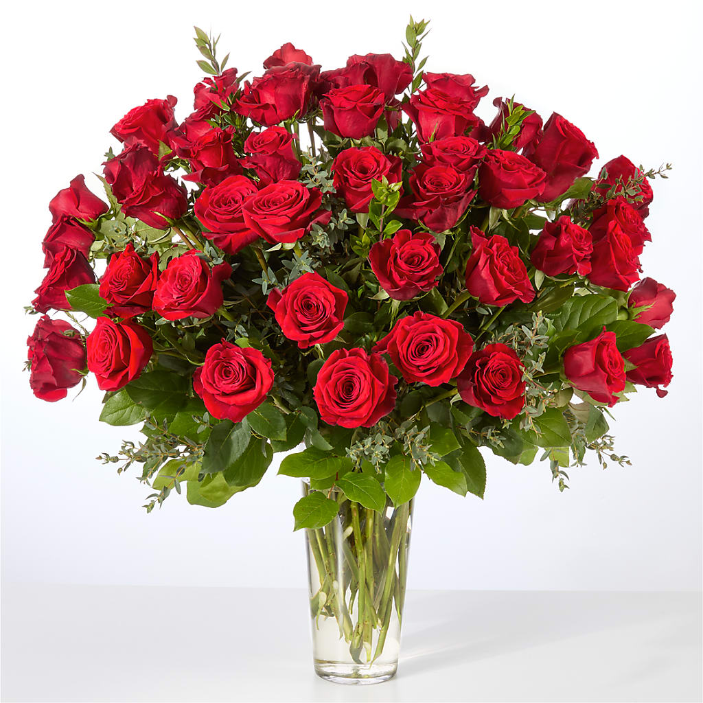 Forever Yours Fifty Stem Red Rose Bouquet –  Flowers By Marianne, Hampton Falls NH
