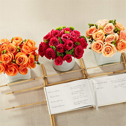 Dawn Rose Centerpiece –  Flowers By Marianne, Hampton Falls NH